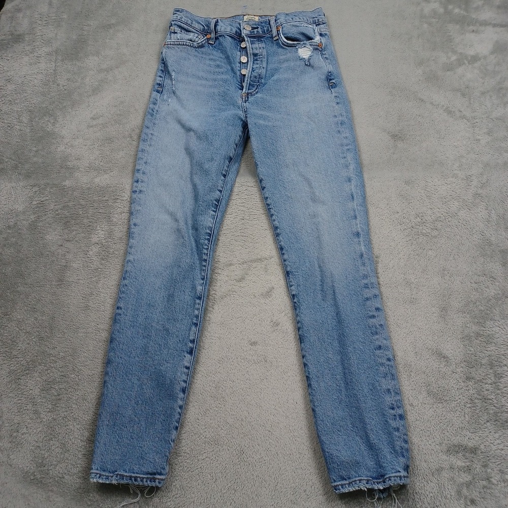 Citizens of Humanity Jeans Womens 25 Blue Denim Olivia High Rise Slim Straight